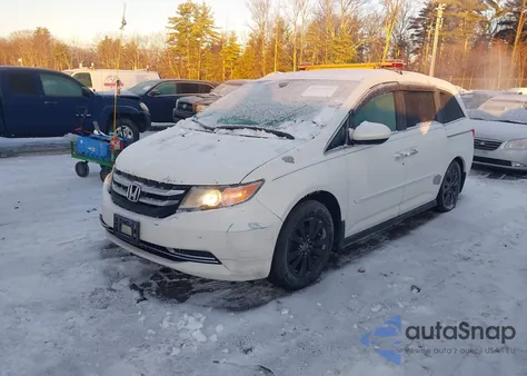 2014 Honda Odyssey Ex-L z USA, uszkodzony, nr VIN 5FNRL5H63EB069195